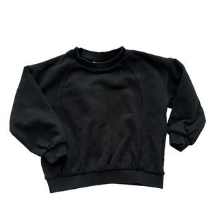 Zara black crew neck sweater size 4-5t